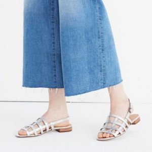 Madewell Cage Rowan Sandals Silver